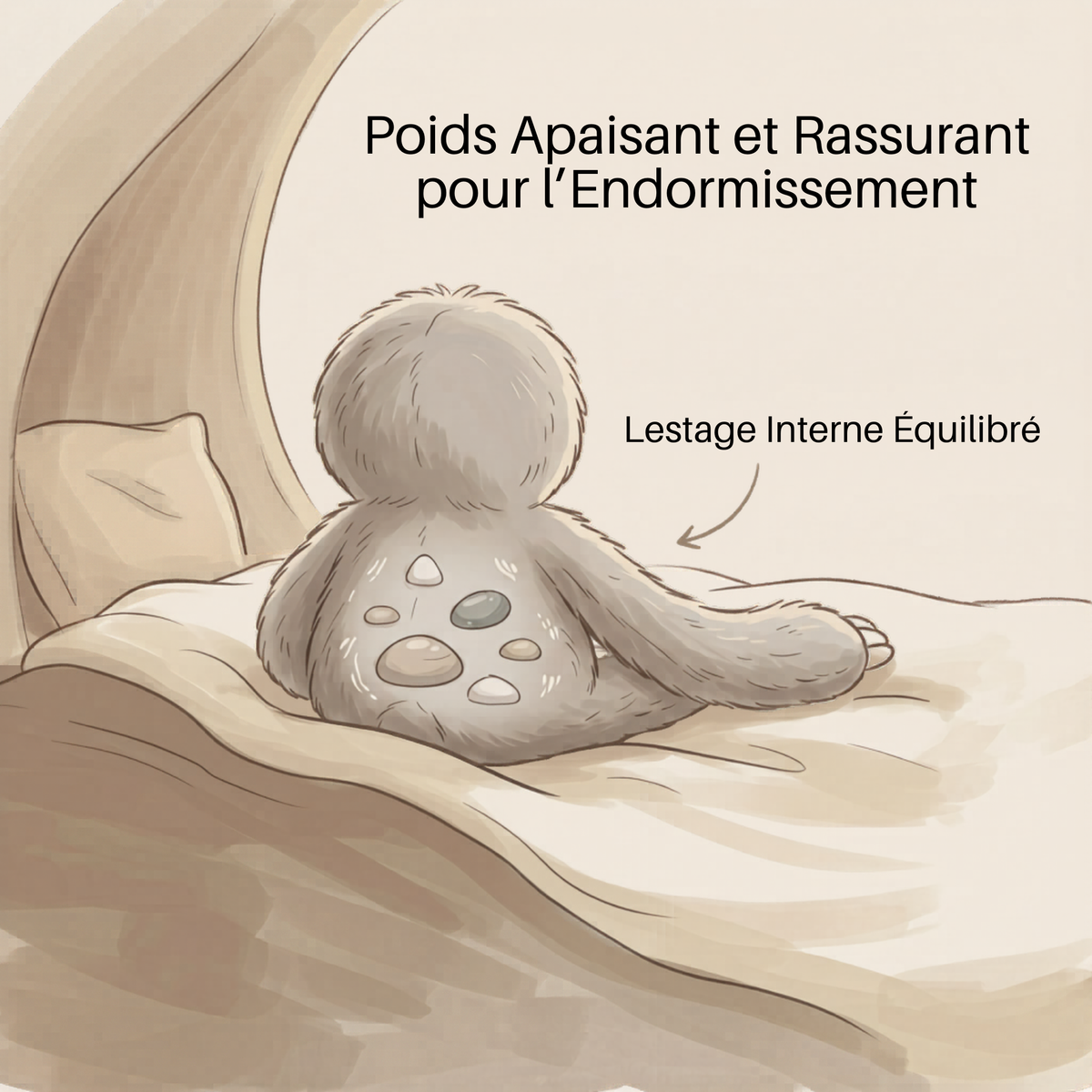 Peluche lestée enfant